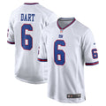 New York Giants Jaxson Dart Nike White Alternate Vintage White Game Jersey
