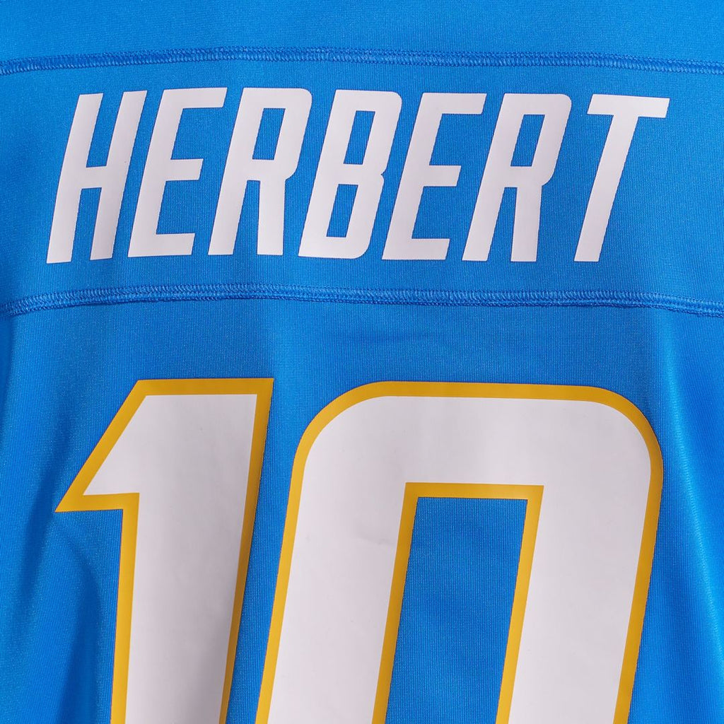 Los Angeles Chargers Justin Herbert Nike Gold Alternate Charger Power Game Player Jersey