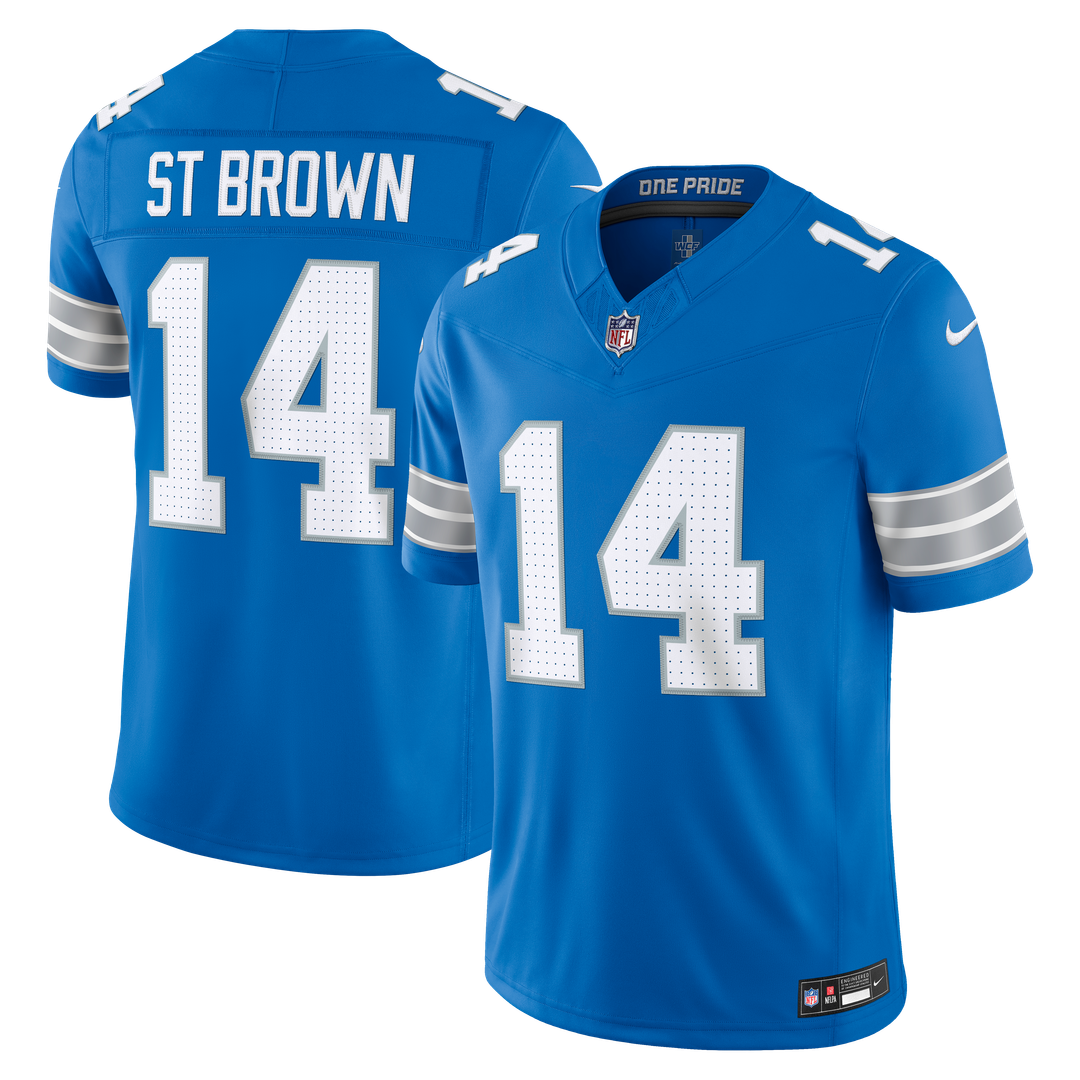 Detroit Lions Amon-Ra St. Brown Nike Black Alternate Vapor F.U.S.E. Stitched Limited Jersey