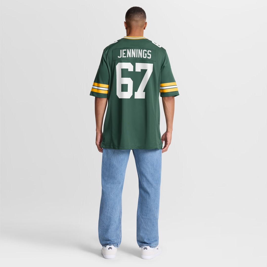 Green Bay Packers Donovan Jennings Nike Green Team Game Jersey