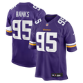 Minnesota Vikings Caleb Banks Nike Purple Team Game Jersey
