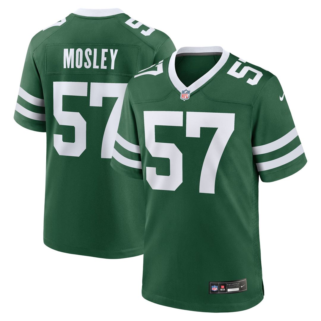 New York Jets C.J. Mosley Nike Legacy Green Team Game Jersey