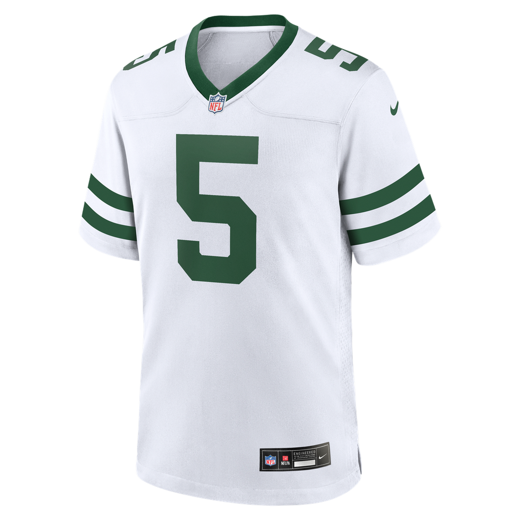 New York Jets Garrett Wilson Nike Legacy Green Game Jersey
