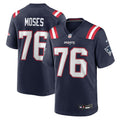 New England Patriots Morgan Moses Nike Navy Team Game Jersey