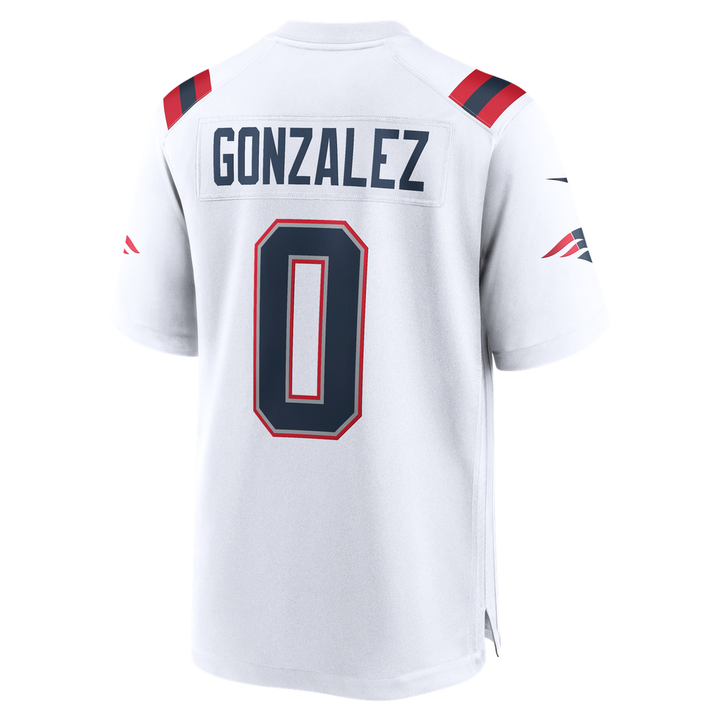 New England Patriots Christian Gonzalez Nike Navy Team Game Jersey