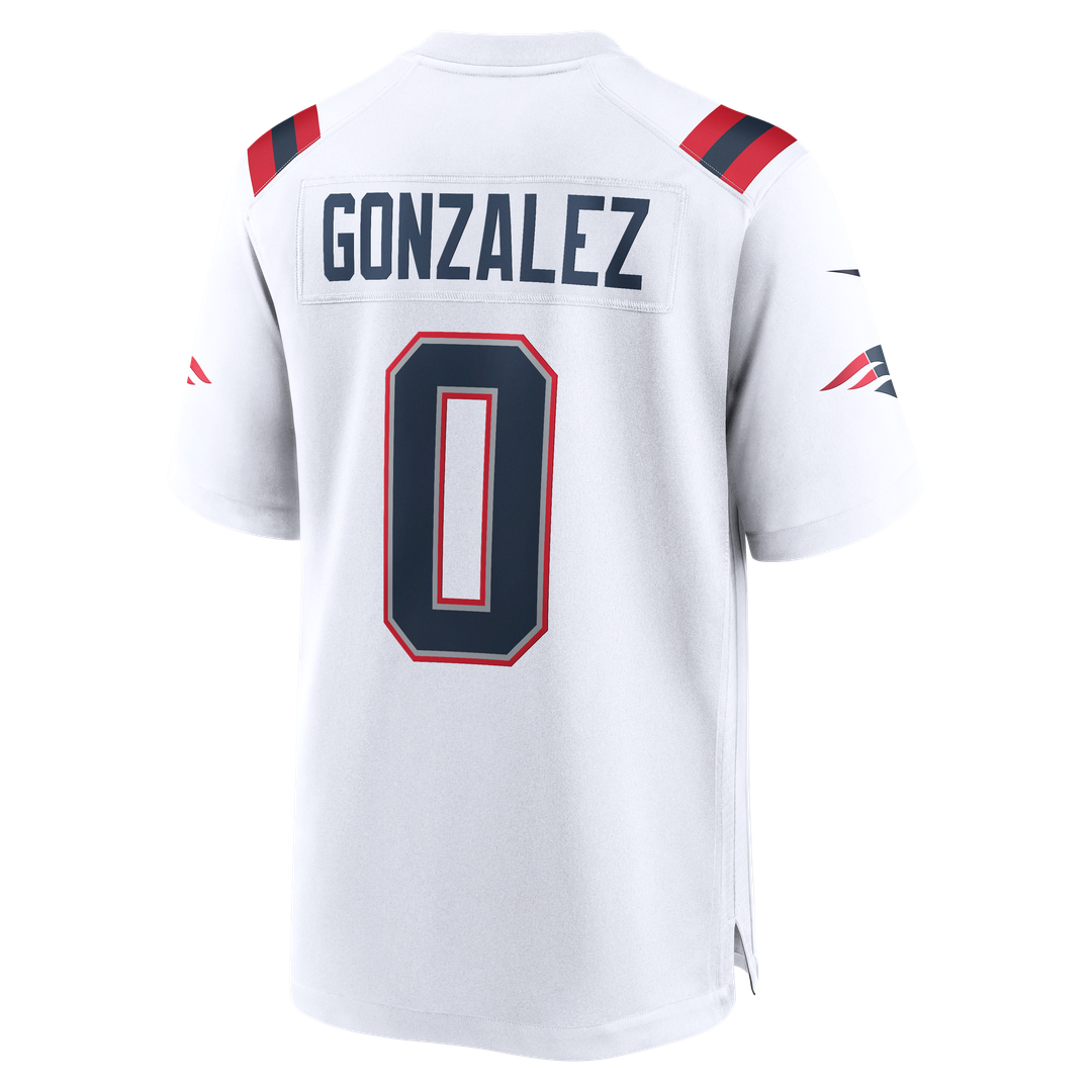 New England Patriots Christian Gonzalez Nike Navy Team Game Jersey