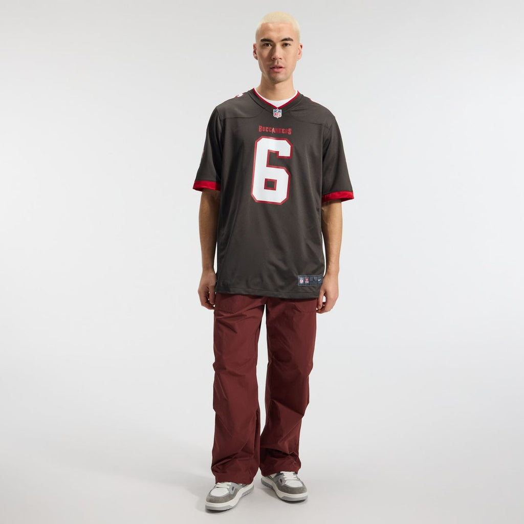 Tampa Bay Buccaneers Baker Mayfield Nike Pewter Alternate Game Player Jersey