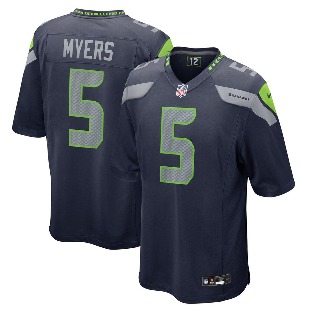Seattle Seahawks Jason Myers Nike College Navy Game Jersey