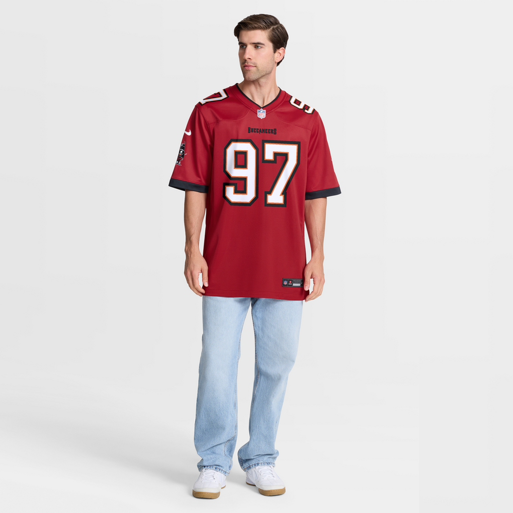 Tampa Bay Buccaneers Al-Quadin Muhammad Nike Red Team Game Jersey