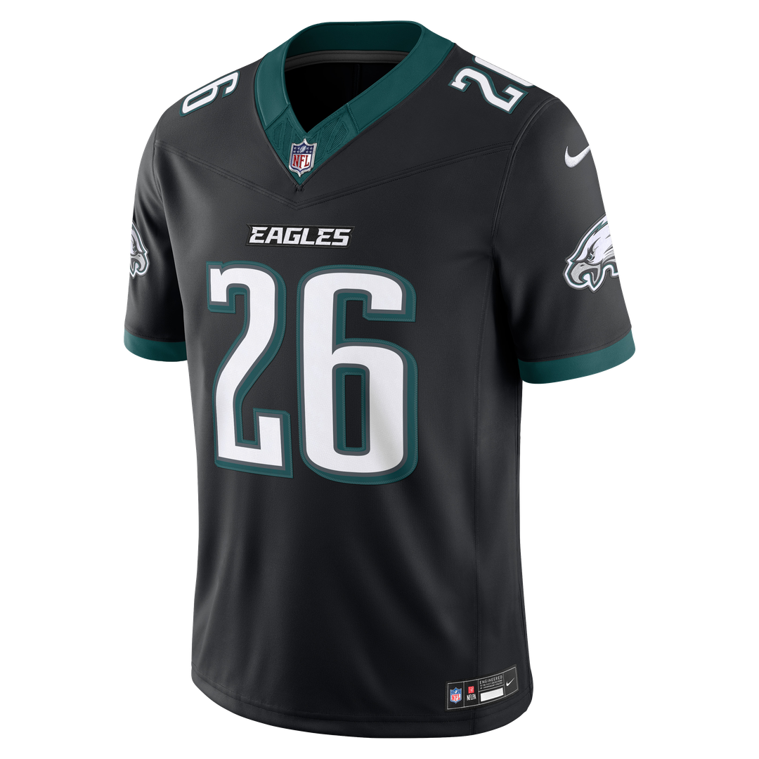 Philadelphia Eagles Saquon Barkley Nike White Vapor F.U.S.E. Stitched Limited Jersey