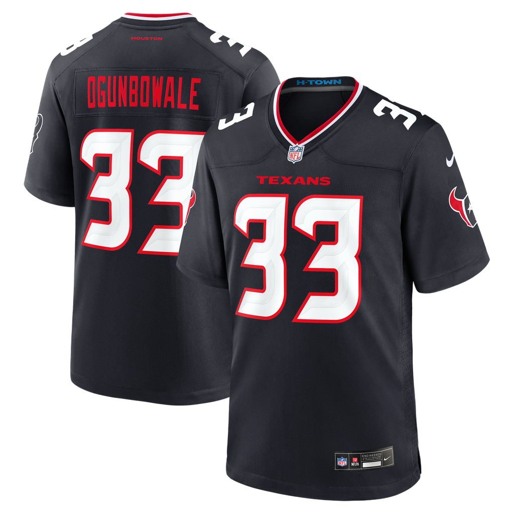 Houston Texans Dare Ogunbowale Nike Navy Team Game Jersey