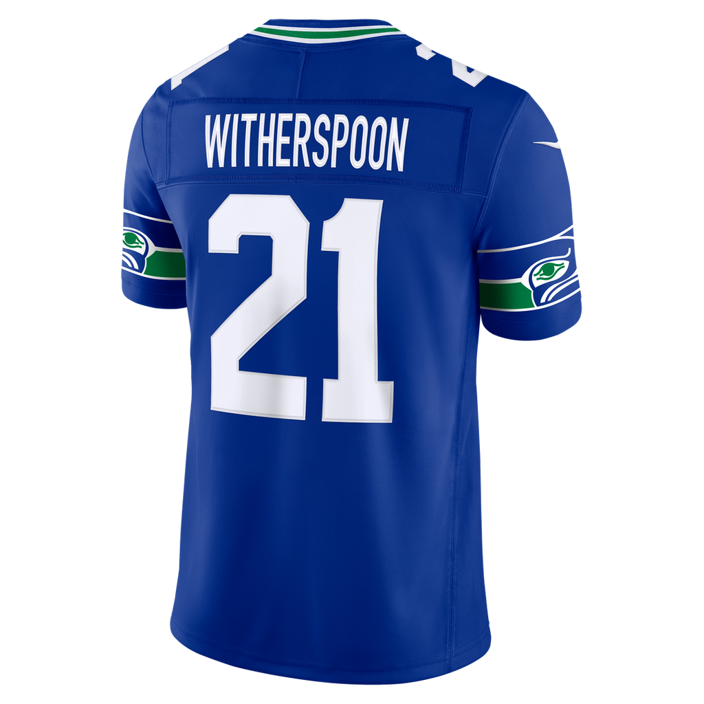 Seattle Seahawks Devon Witherspoon Nike College Navy Team Vapor F.U.S.E. Stitched Limited Jersey