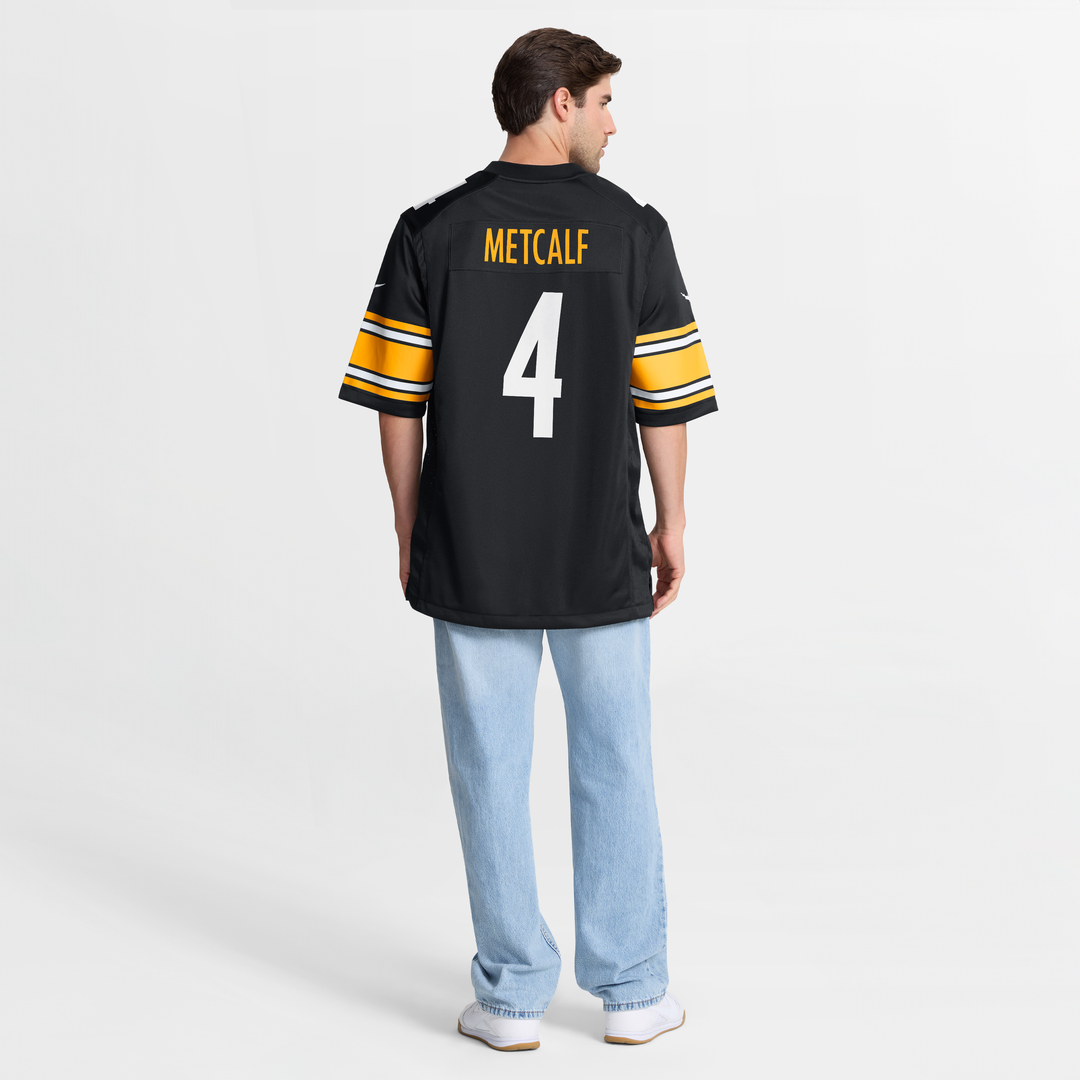 Pittsburgh Steelers DK Metcalf Nike Black Game Player Jersey