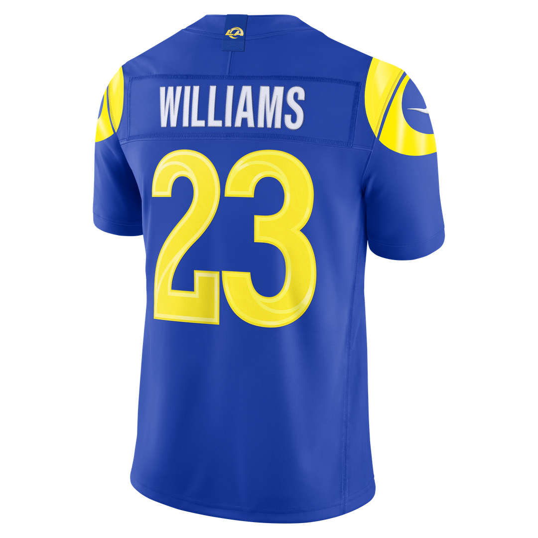 Los Angeles Rams Kyren Williams Nike White Vapor F.U.S.E. Stitched Limited Jersey