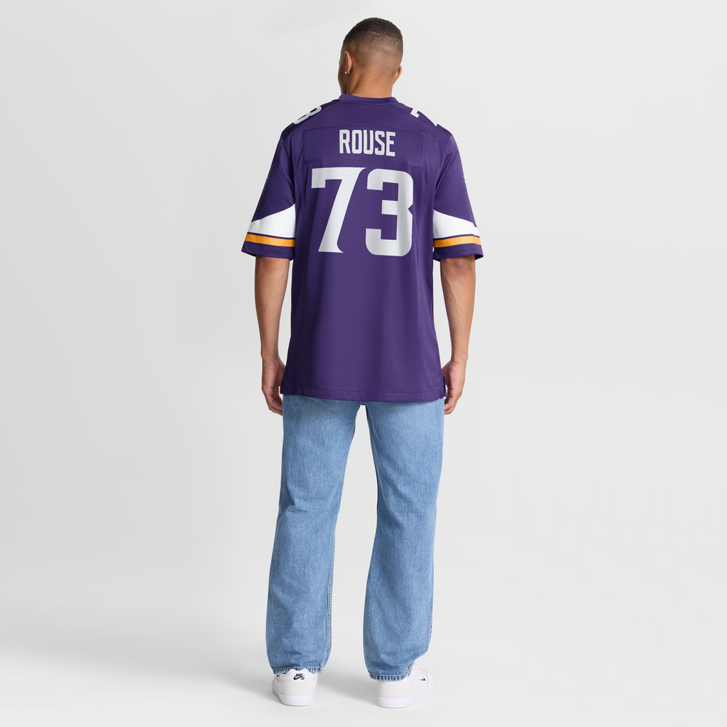 Minnesota Vikings Walter Rouse Nike Purple Team Game Jersey