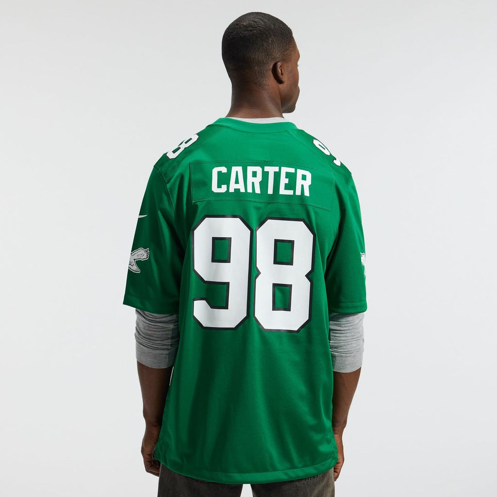 Philadelphia Eagles Jalen Carter Nike White Game Jersey