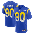 Los Angeles Rams Earnest Brown IV Nike Royal Team Game Jersey