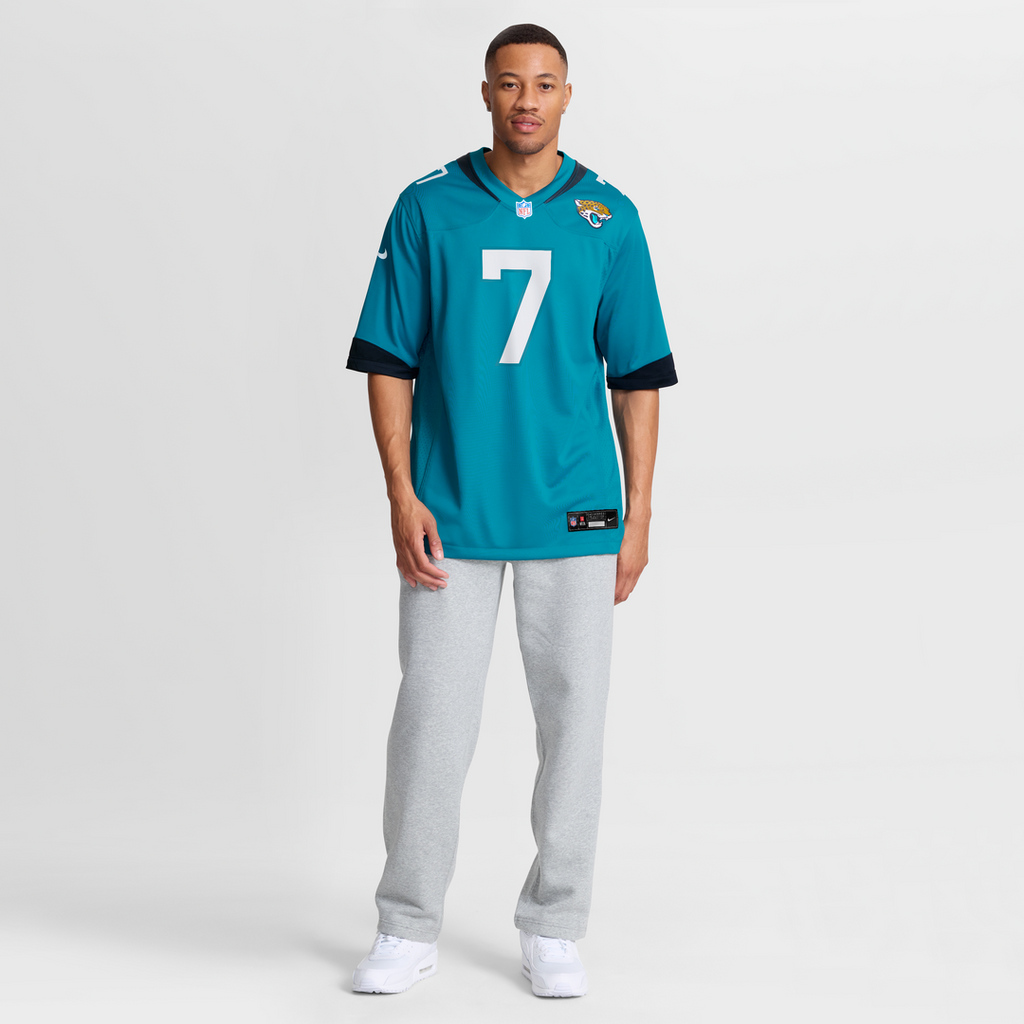 Jacksonville Jaguars Byron Leftwich Nike Teal Retired Player Game Jersey