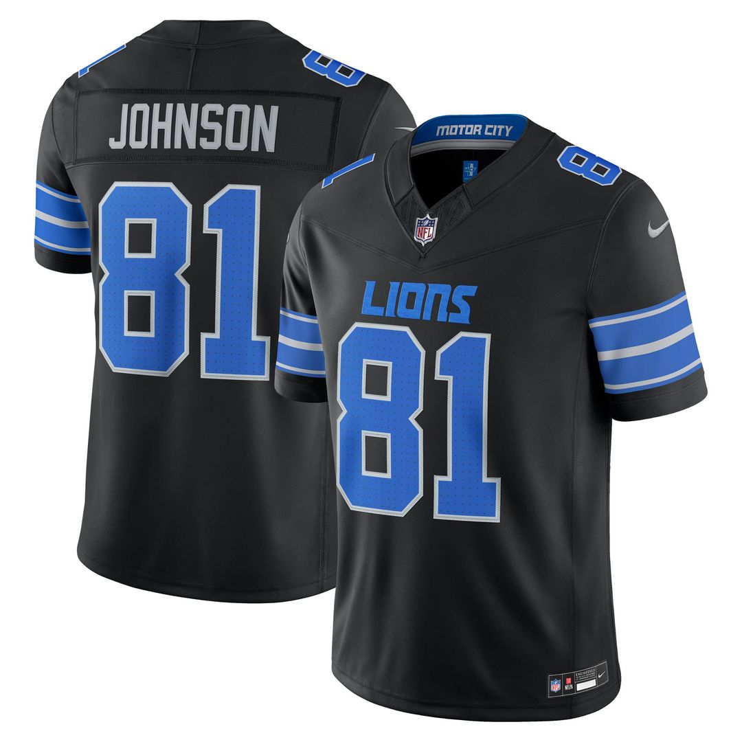 Detroit Lions Calvin Johnson Nike Blue Vapor F.U.S.E. Stitched Retired Limited Jersey