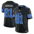 Detroit Lions Calvin Johnson Nike Black Alternate Vapor F.U.S.E. Stitched Retired Limited Jersey