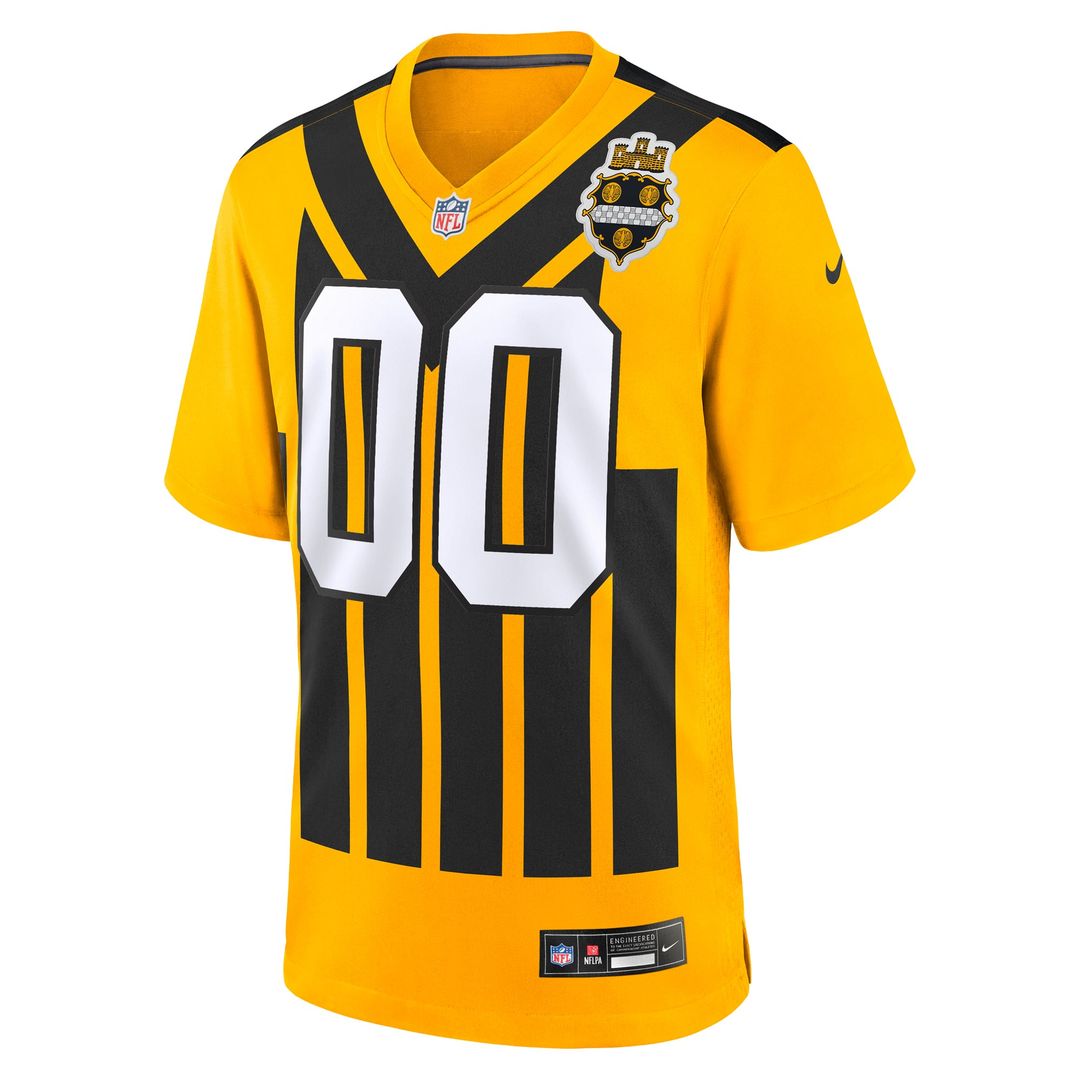 Pittsburgh Steelers Nike Black Custom Game Jersey