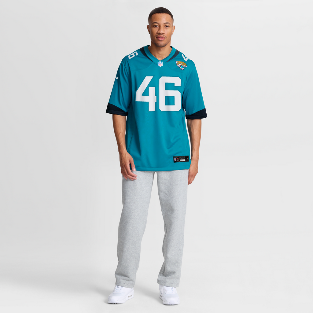Jacksonville Jaguars Ross Matiscik Nike Teal Game Jersey