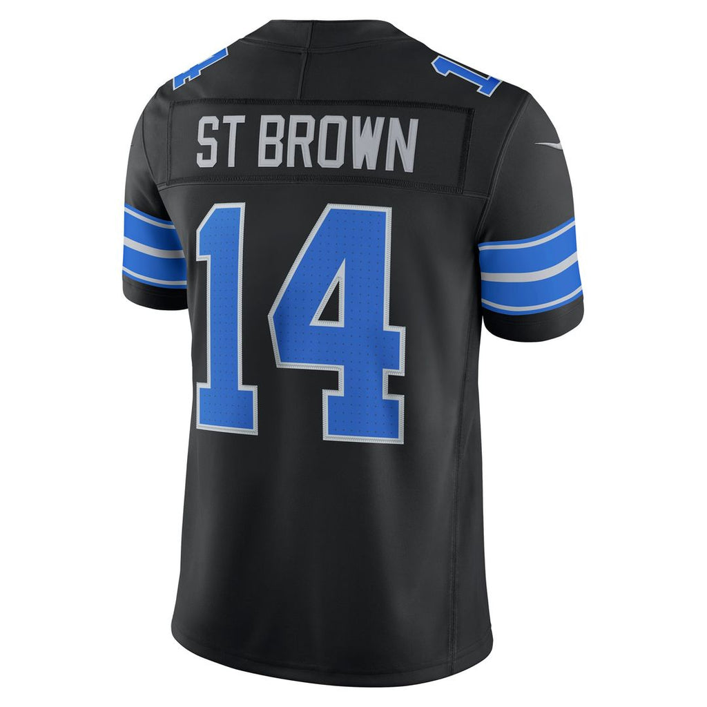 Detroit Lions Amon-Ra St. Brown Nike Blue Team Vapor F.U.S.E. Stitched Limited Jersey