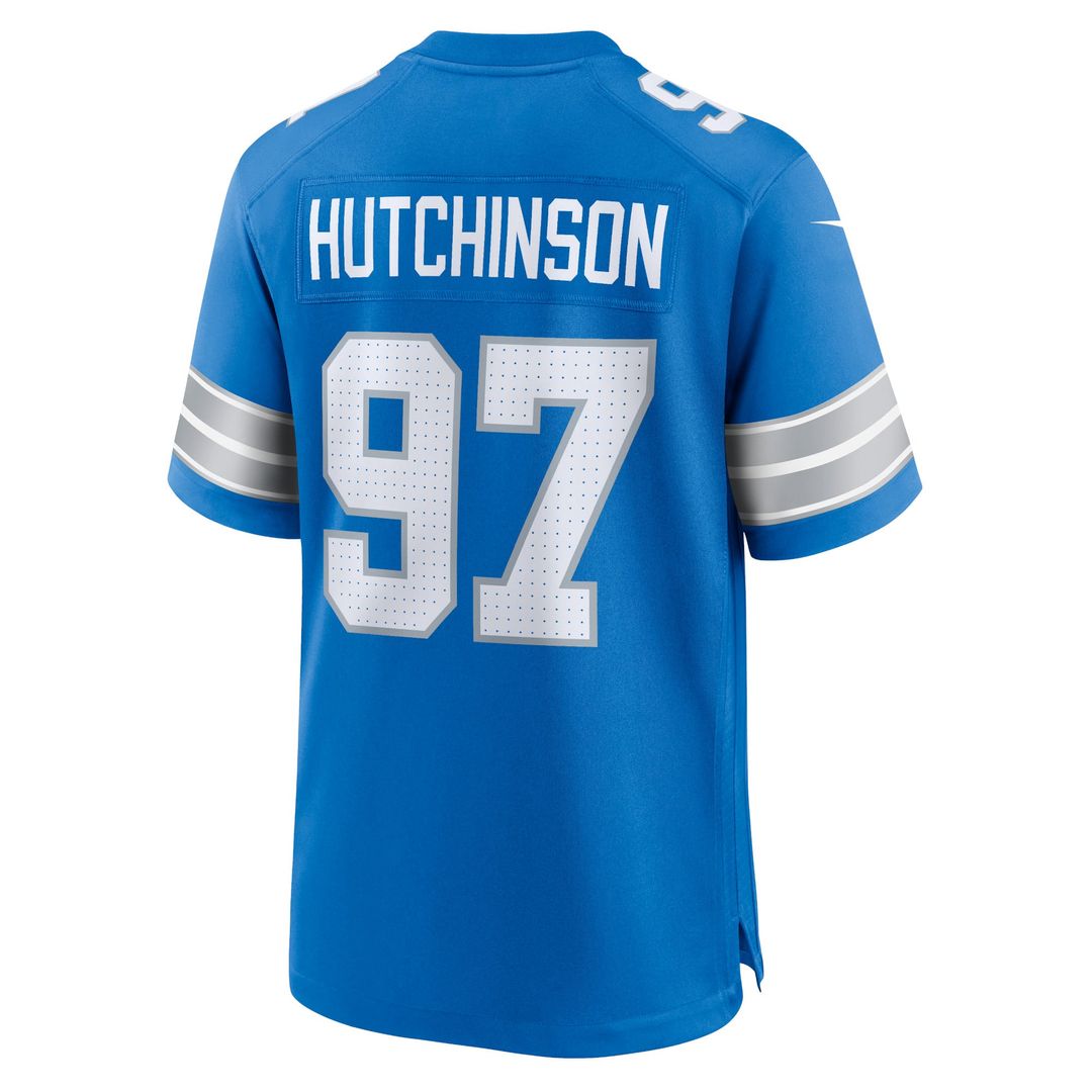 Detroit Lions Aidan Hutchinson Nike White Game Jersey