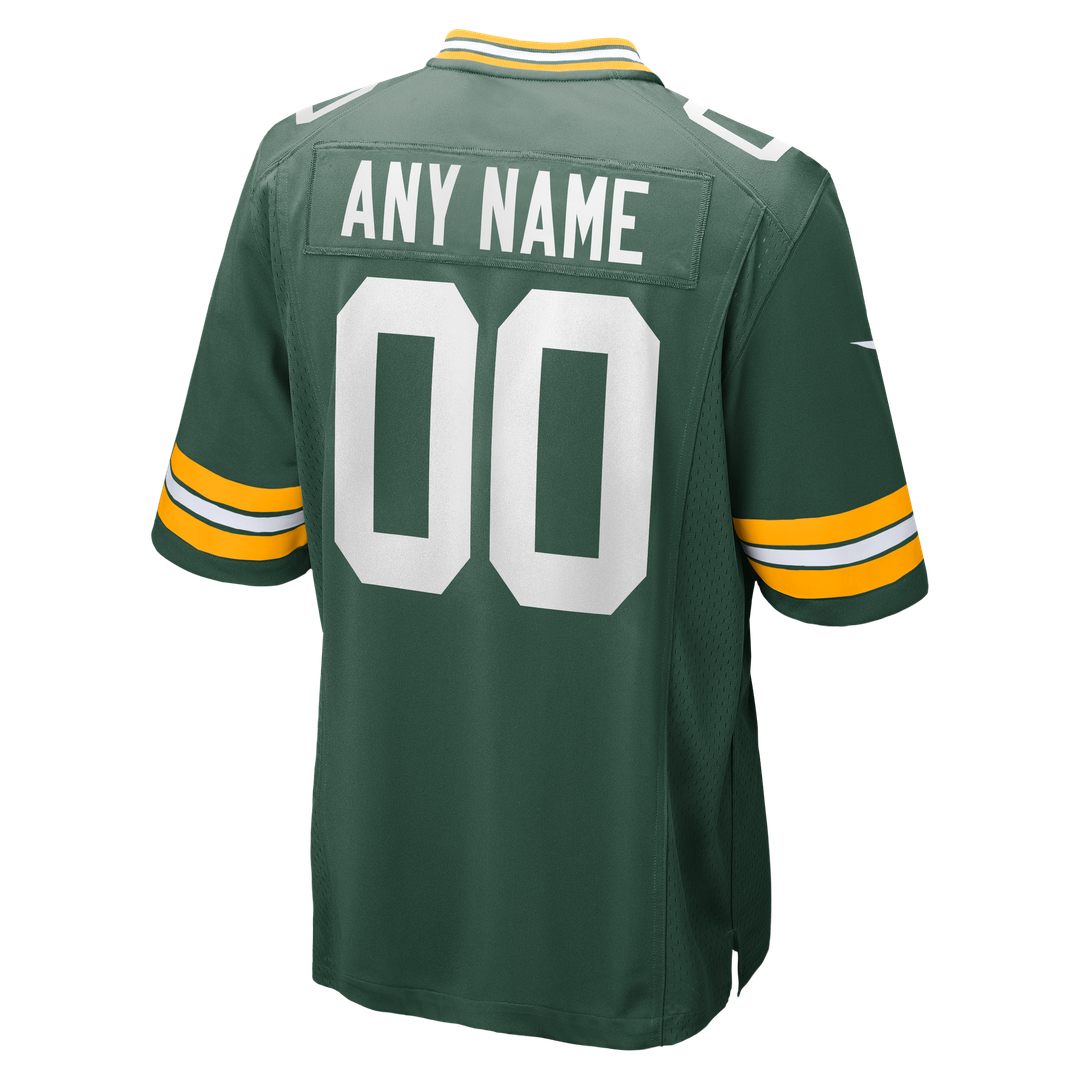 Green Bay Packers Nike Green Custom Game Jersey