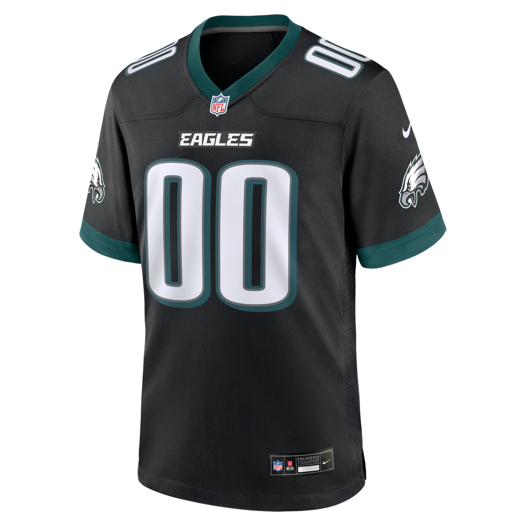 Philadelphia Eagles Nike Midnight Green Team Custom Game Jersey