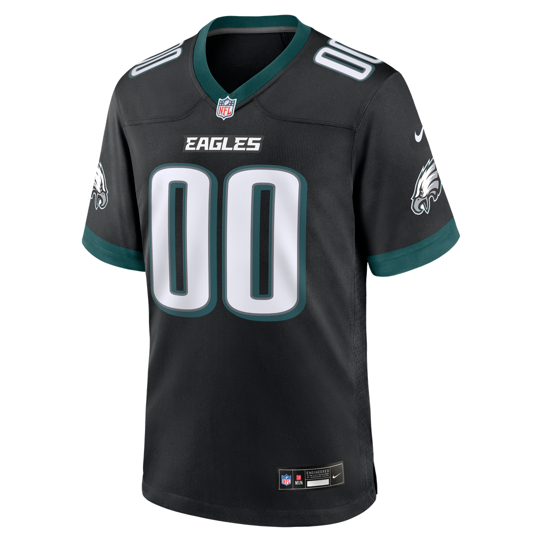 Philadelphia Eagles Nike Midnight Green Team Custom Game Jersey