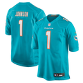 Miami Dolphins Chris Johnson Nike Aqua Team Game Jersey