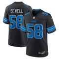 Detroit Lions Penei Sewell Nike Black 2nd Alternate Game Jersey