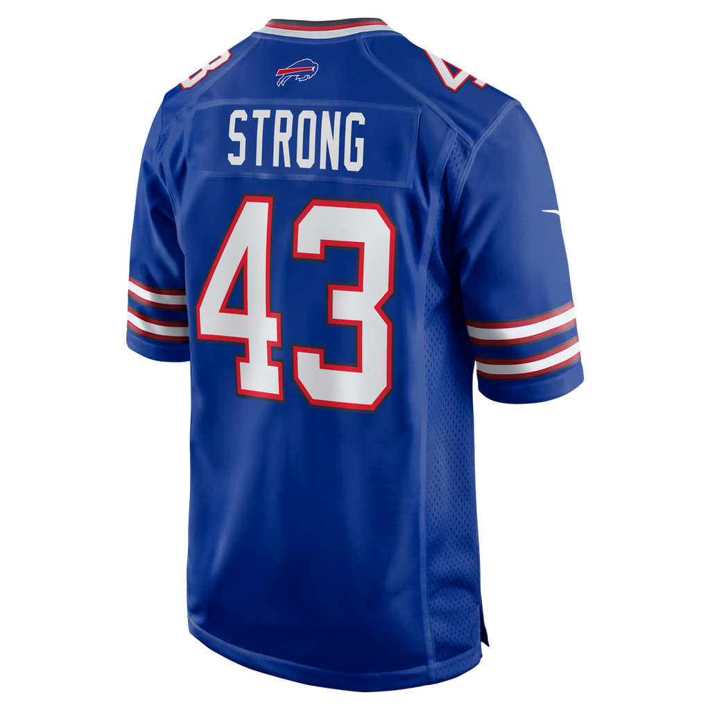 Buffalo Bills Dorian Strong Nike Royal Team Game Jersey