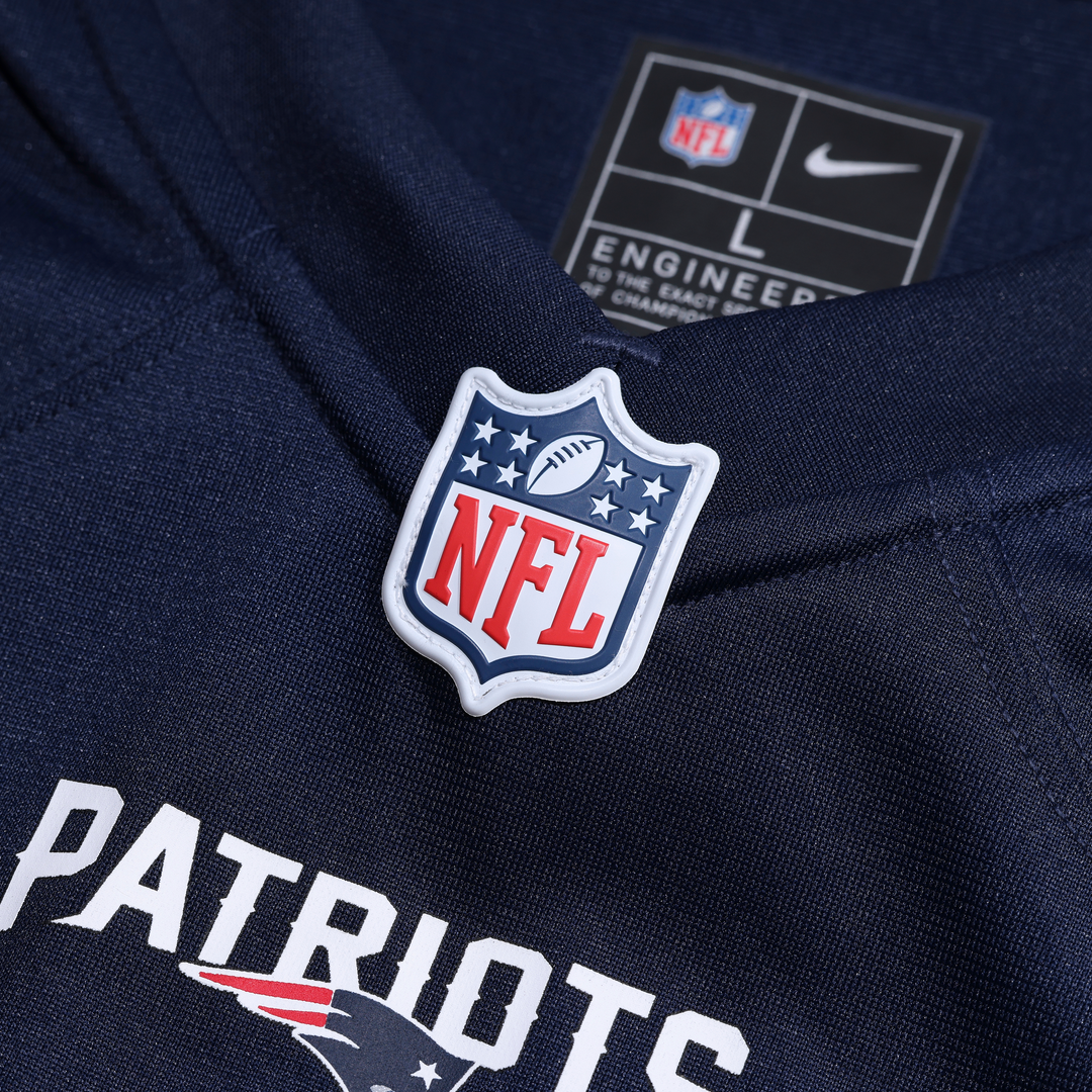 New England Patriots James Hudson Nike Navy Team Game Jersey
