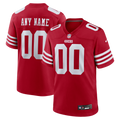 San Francisco 49ers Nike Scarlet Custom Jersey