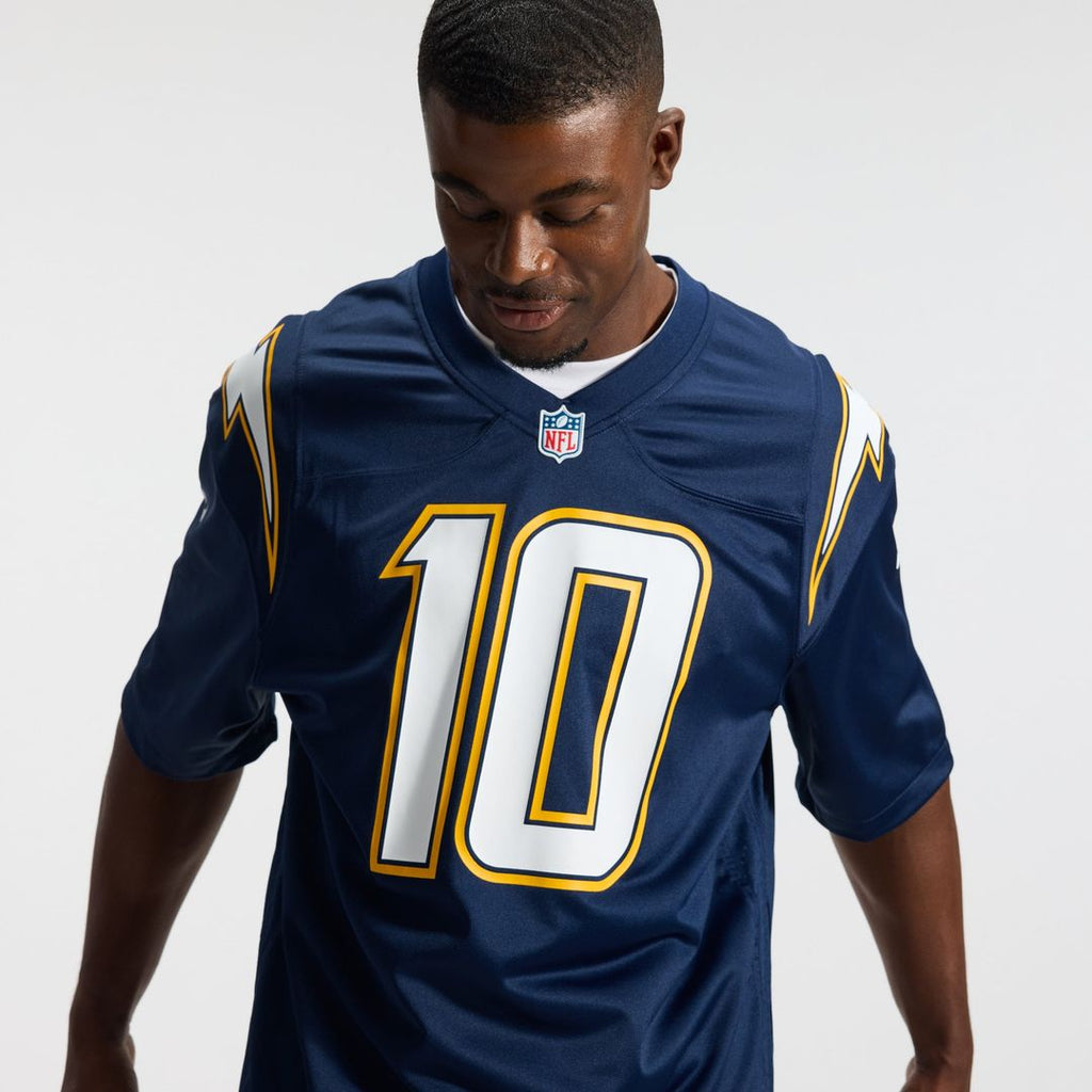 Los Angeles Chargers Justin Herbert Nike Gold Alternate Charger Power Game Player Jersey