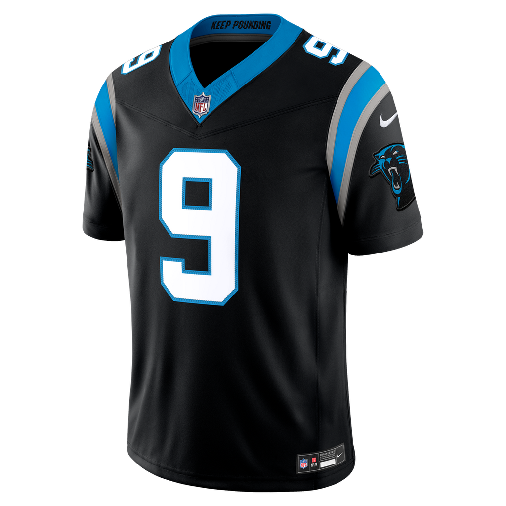 Carolina Panthers Bryce Young Nike Blue Alternate Vapor F.U.S.E. Stitched Limited Jersey