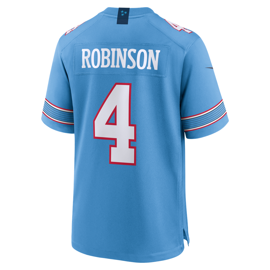 Tennessee Titans Wan'Dale Robinson Nike Light Blue Team Game Jersey
