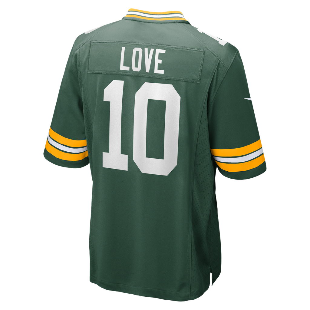 Green Bay Packers Jordan Love Nike Green Player Game Jersey