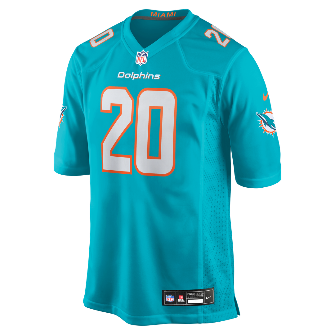 Miami Dolphins Jordyn Brooks Nike Aqua Game Jersey