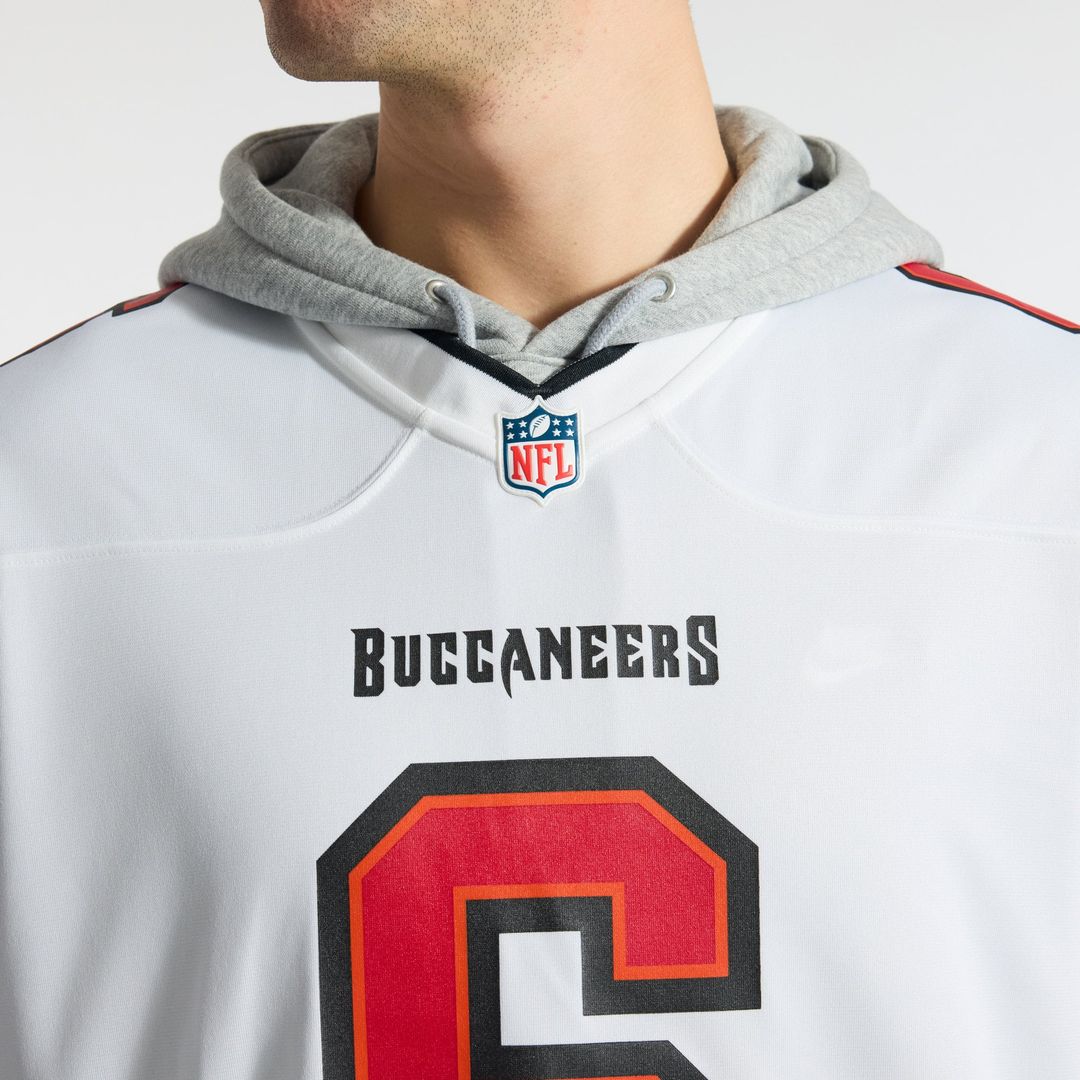 Tampa Bay Buccaneers Baker Mayfield Nike Pewter Alternate Game Player Jersey