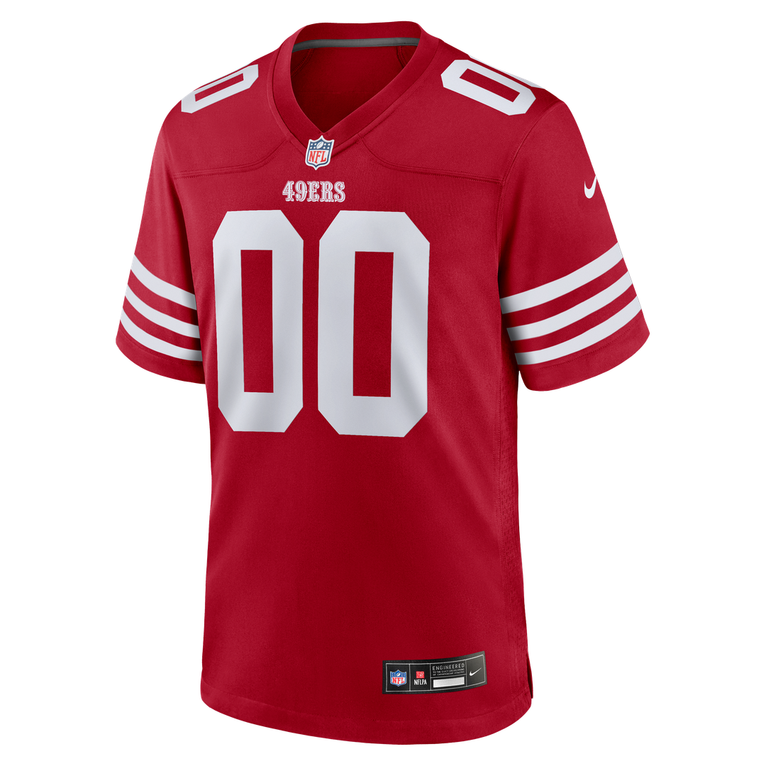 San Francisco 49ers Nike Scarlet 80th Anniversary Alternate Custom Game Jersey