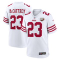 San Francisco 49ers Christian McCaffrey Nike White 80th Anniversary Game Jersey