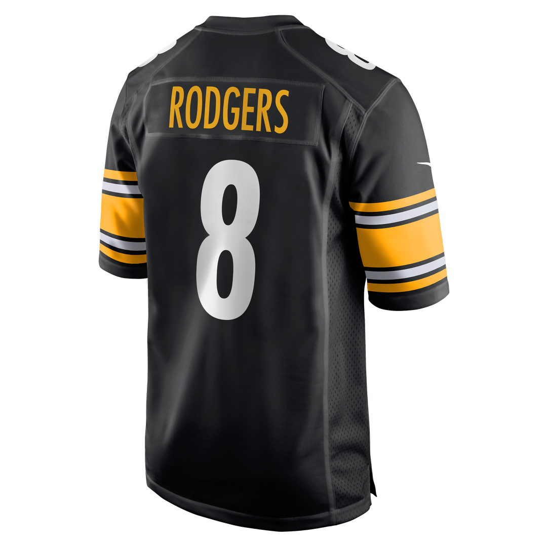 Pittsburgh Steelers Aaron Rodgers Nike Black Game Jersey