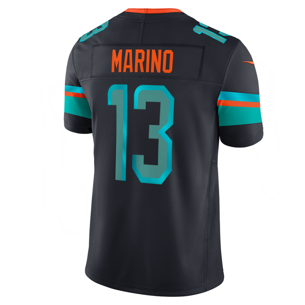 Miami Dolphins Dan Marino Nike Navy Rivalries Collection Stitched Limited Jersey