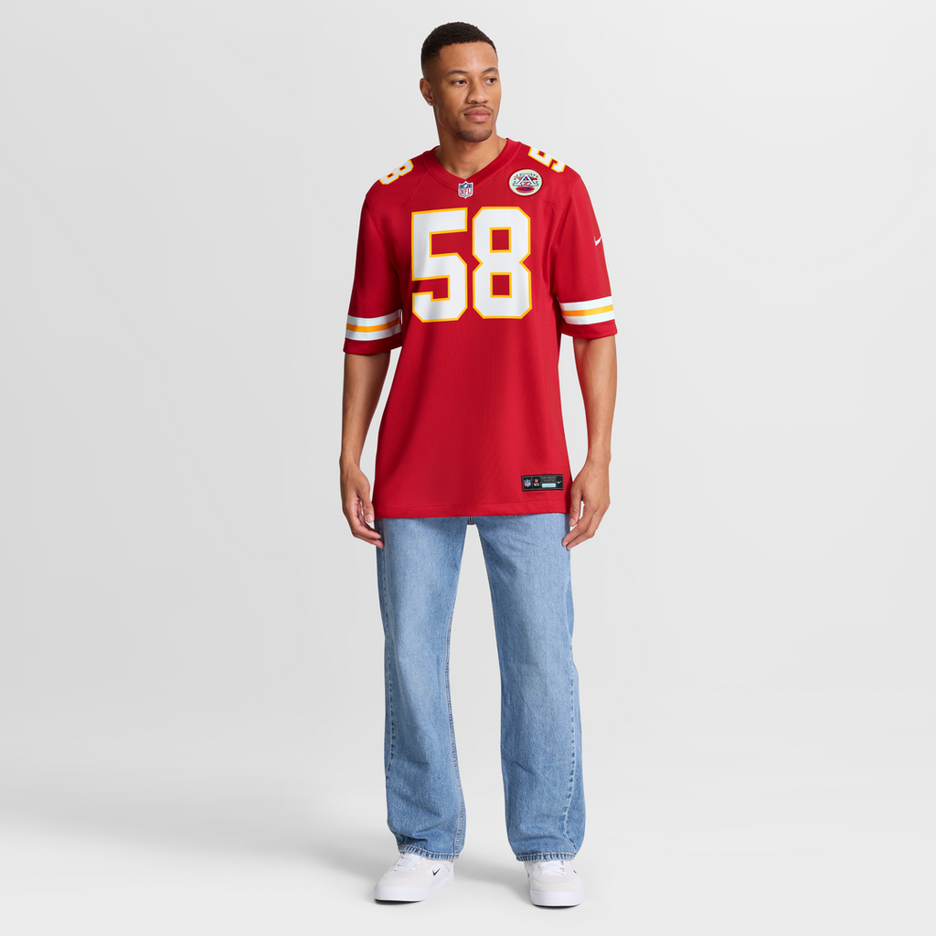 Kansas City Chiefs Derrick Thomas Nike White Retired Player Game Jersey