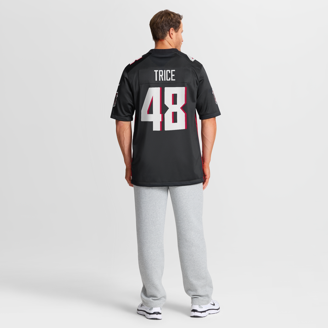 Atlanta Falcons Bralen Trice Nike Black Team Game Jersey