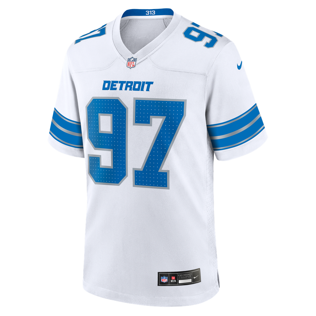 Detroit Lions Aidan Hutchinson Nike Blue Game Jersey