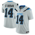 Detroit Lions Amon-Ra St. Brown Nike Silver 2026 Rivalries Collection Stitched Limited Jersey